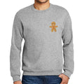Ultrabasic - Homme Graphique TLittle Biscuit Sweater Action de Grâces Xmas Cadeau Idées Tee Gris Chiné