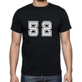 52 Numbers Black Men's Short Sleeve Round Neck T-shirt 00116