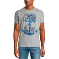 ULTRABASIC Men's Novelty T-Shirt Work Like a Captain Play Like a Pirate Tee Shirt