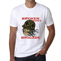 ULTRABASIC Men's Graphic T-Shirt Broken Bones Brigade Shirt - Military Skull Tee