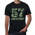 57 And Strong Men's T-shirt Black Birthday Gift 00475