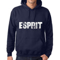 Homme Femme Unisex Sweat à Capuche Hoodie Popular Words Esprit French Marine