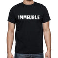 immeuble, t-Shirt pour Homme, en Coton, col Rond, Noir