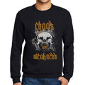 Ultrabasic - Homme Imprimé Graphique Sweat-Shirt Chaos and Weakness Noir Profond