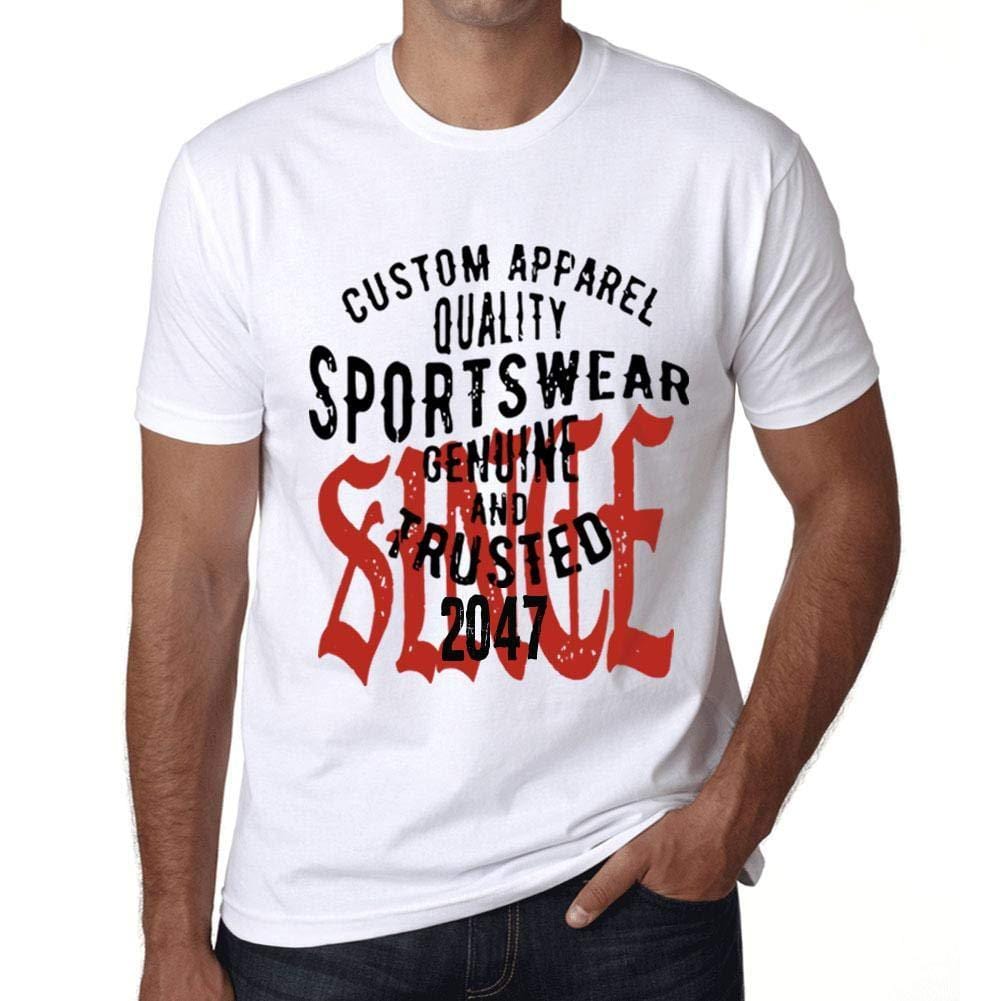 Ultrabasic - Homme T-Shirt Graphique Sportswear Depuis 2047 Blanc