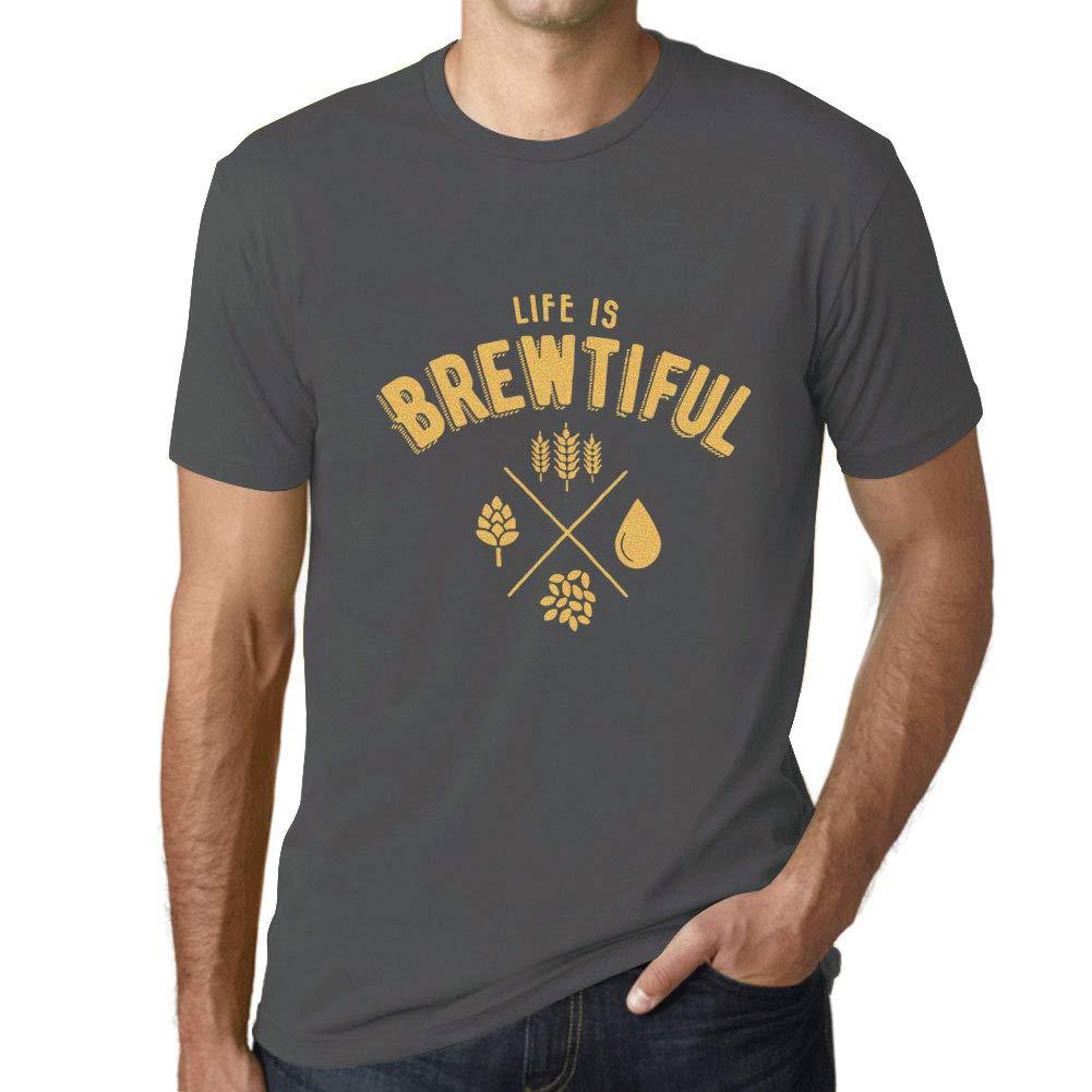 Ultrabasic - Graphic Unisex Life is Brewtiful T-Shirt Beer Casual Men's Tee