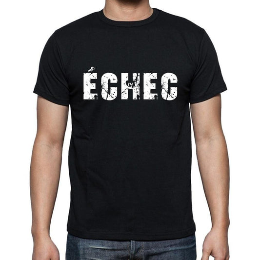 échec, t-Shirt pour Homme, en Coton, col Rond, Noir