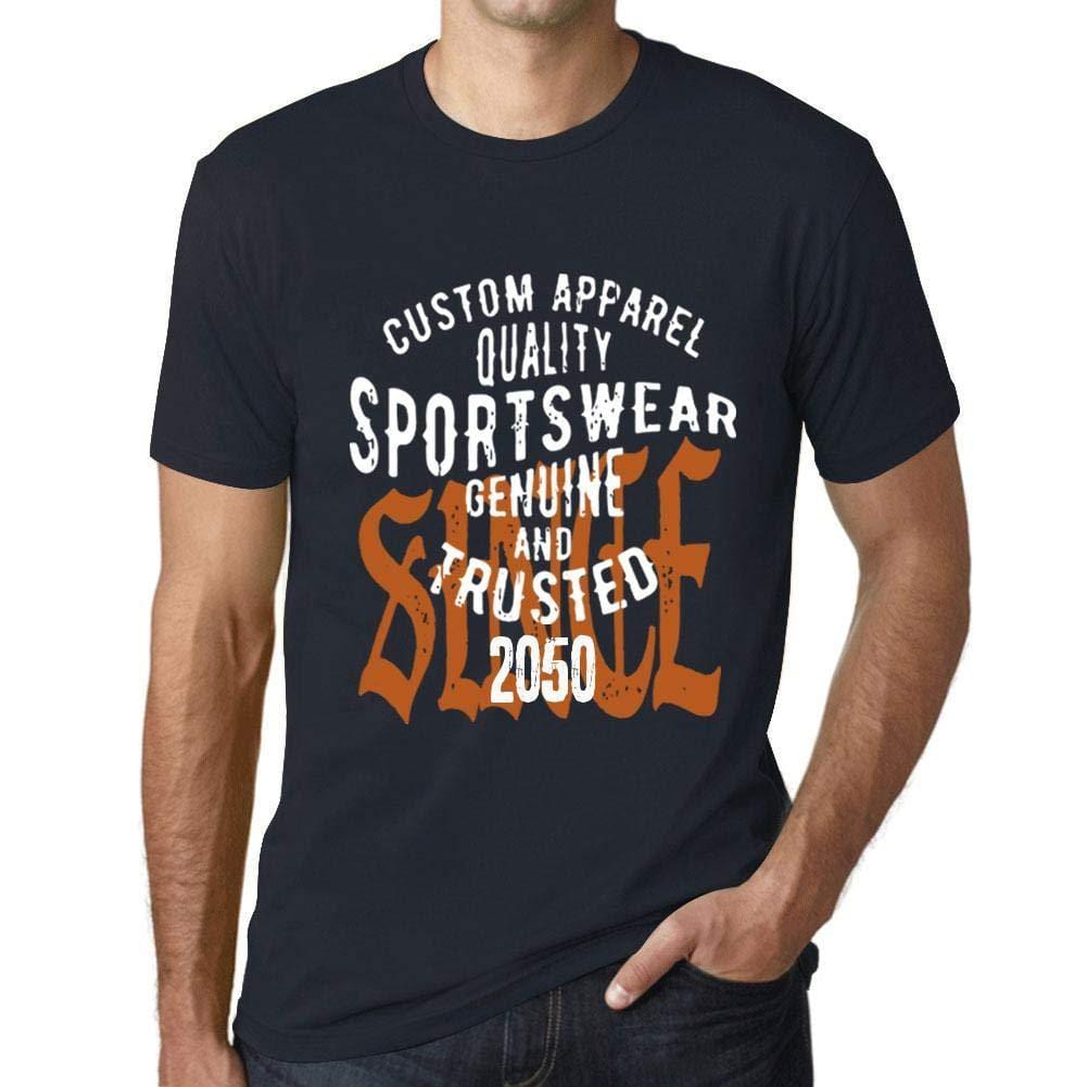 Ultrabasic - Homme T-Shirt Graphique Sportswear Depuis 2050 Marine
