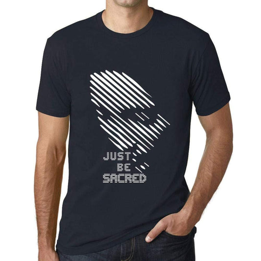 Ultrabasic - Herren T-Shirt Graphique Just be Sacred Marine