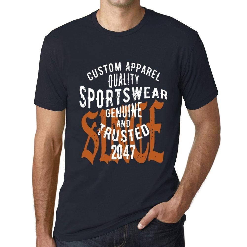 Ultrabasic - Homme T-Shirt Graphique Sportswear Depuis 2047 Marine