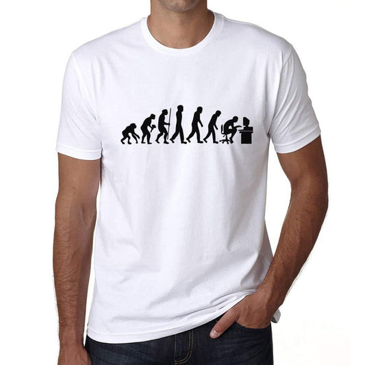 Ultrabasic - Unisex Evolution de l'espèce Informatique Geek T-Shirt Weiß
