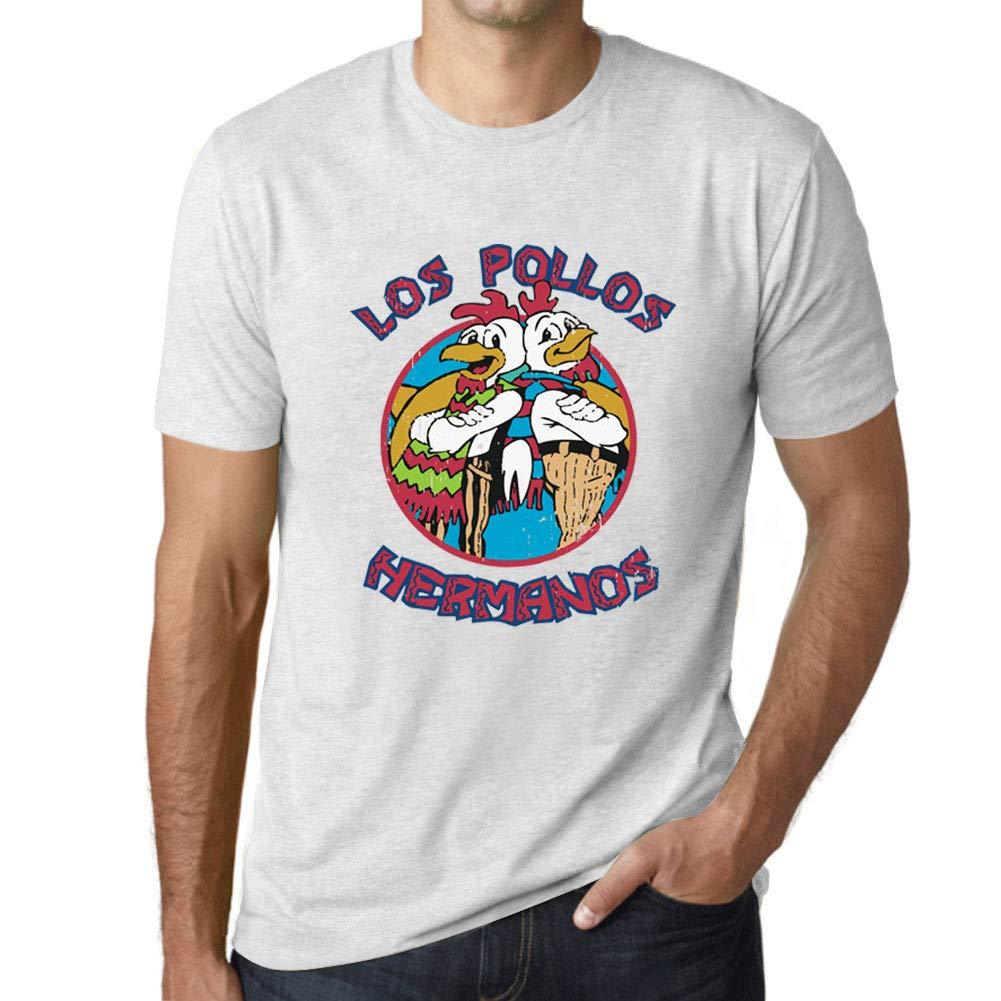 Ultrabasic - Unisex-Grafik-T-Shirt Los Pollos Hermanos Blanc Chiné