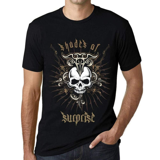 Ultrabasic - Homme T-Shirt Graphique Shades of Surprise Noir Profond