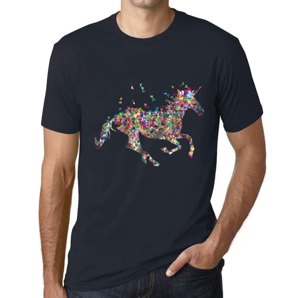 Homme T-Shirt Graphique Multicolor Unicorn Marine