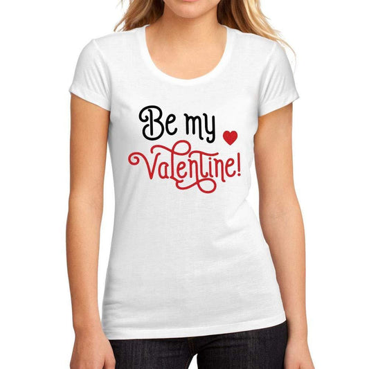 Femme Graphique Tee Shirt Be My Valentine Blanc