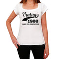 Femme Tee Vintage T Shirt Vintage Aged to Perfection 1988