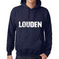 Ultrabasic Homme Femme Unisex Sweat à Capuche Hoodie Popular Words Louden French Marine