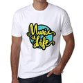 Ultrabasic Homme T-Shirt Graphique Music is Life Blanc