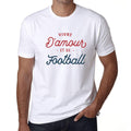 Ultrabasic - Homme Graphique Vivre d'amour et de Football T-Shirt Imprimé Lettres
