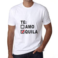 Ultrabasic - Homme T-Shirt Graphique Te Quila Impreso Letras Blanc