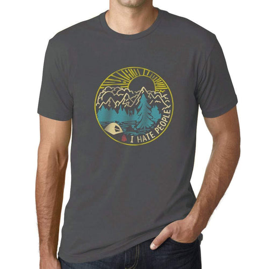 Ultrabasic - Homme Graphique Je Déteste Les Gens Impression Couleur Gris Souris