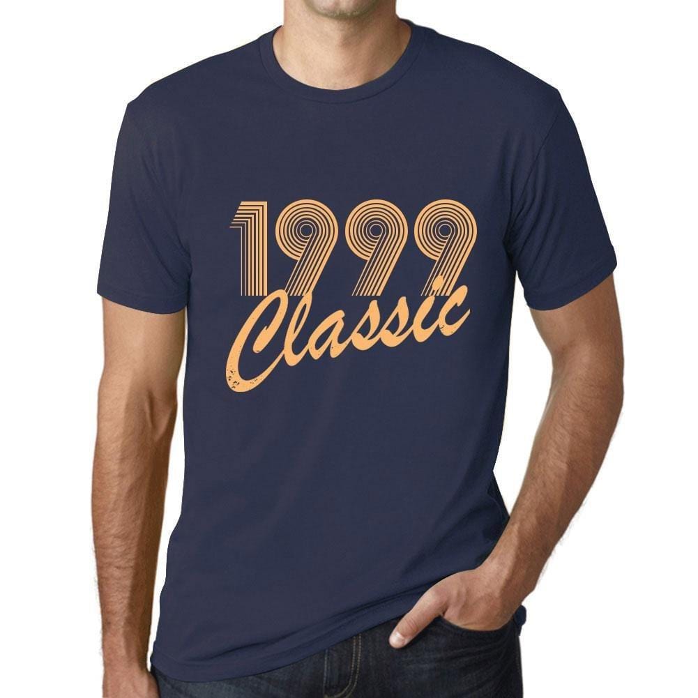 Ultrabasic - Homme T-Shirt Graphique Years Lines Classic 1999 French Marine