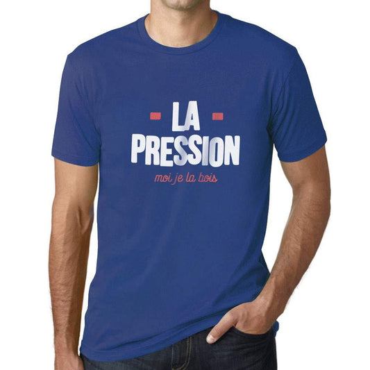 Ultrabasic - Homme Graphique La Pression T-Shirt Blanc Lettre Royal