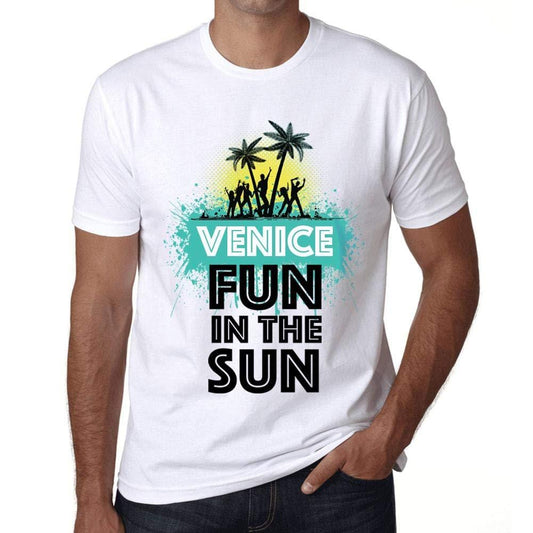 Homme T Shirt Graphique Imprimé Vintage Tee Summer Dance Venice Blanc