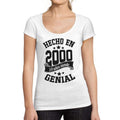 Ultrabasic - Tee-Shirt Femme col Rond Décolleté Fabriqué en 2000, 20 Ans d'être Génial T-Shirt