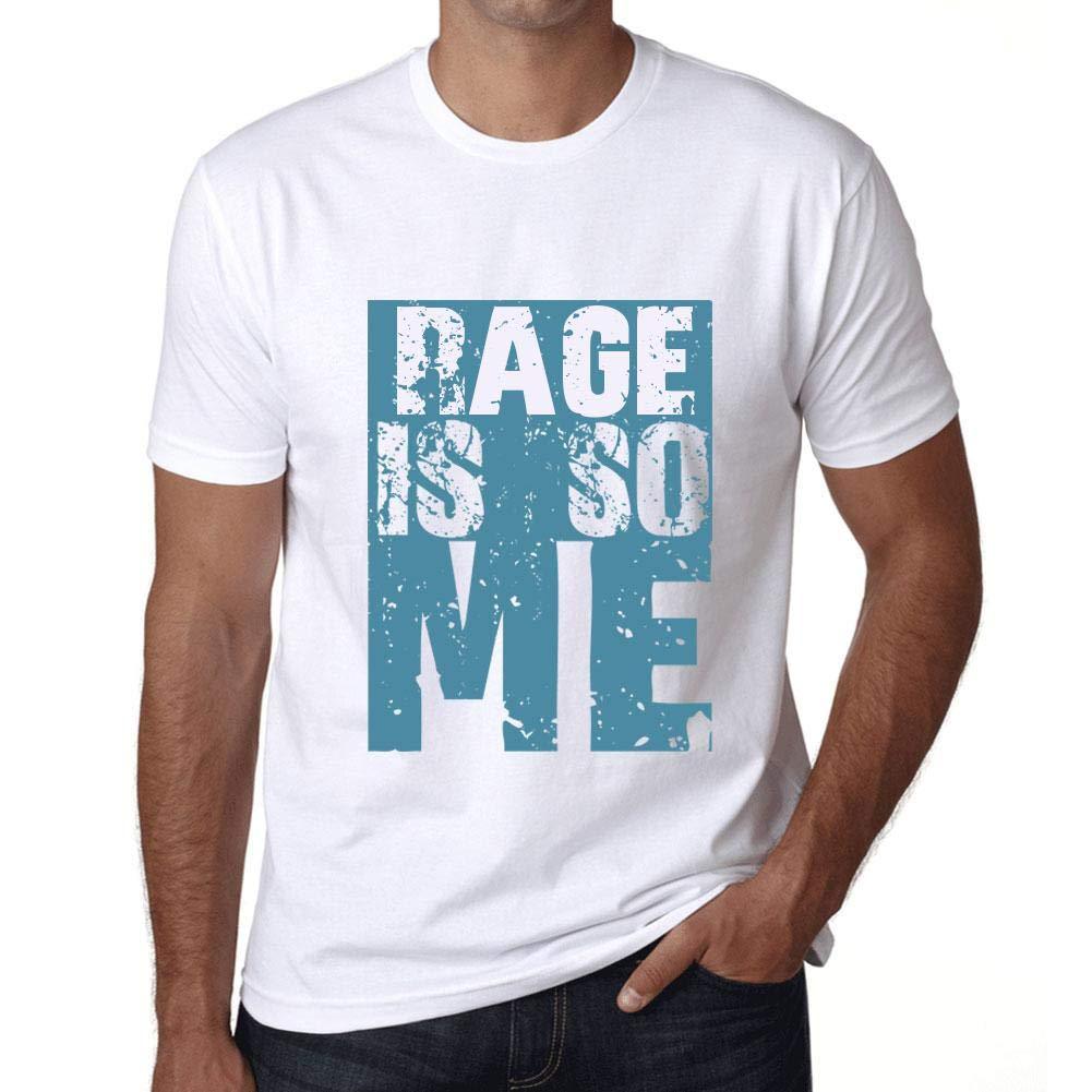 Homme T-Shirt Graphique Rage is So Me Blanc