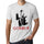 Ultrabasic - Homme T-Shirt Graphique Love Comedy Blanc Chiné