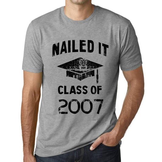 Homme T Shirt Graphique Imprimé Vintage Tee Nailed it Class of 2007