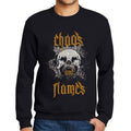 Ultrabasic - Homme Imprimé Graphique Sweat-Shirt Chaos and Flames Noir Profond