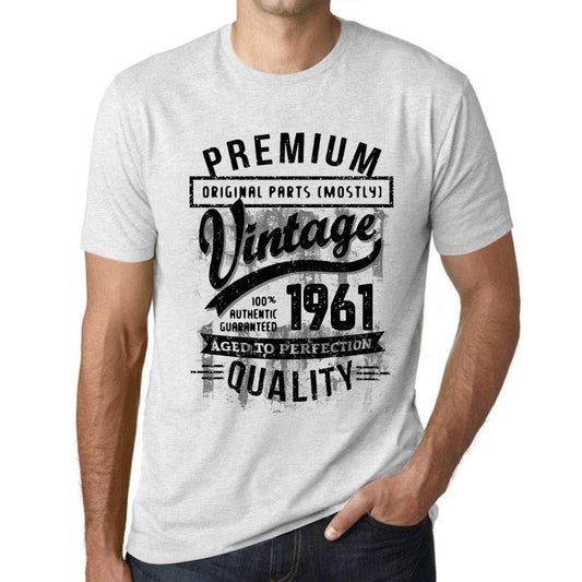 Ultrabasic - Homme T-Shirt Graphique 1961 Aged to Perfection Tee Shirt Cadeau d'anniversaire