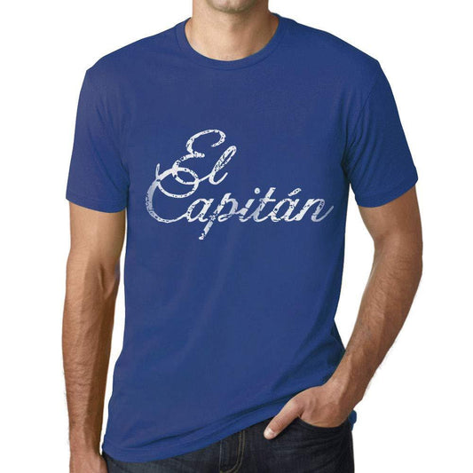 Ultrabasic - Homme T-Shirt Graphique El Capitán Lettres Imprimées Royal