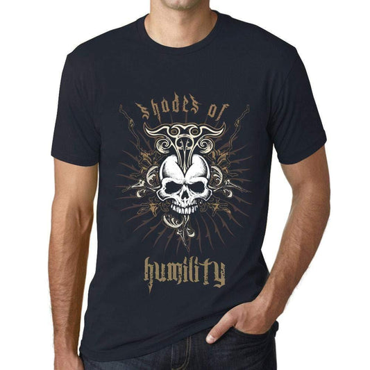 Ultrabasic - Homme T-Shirt Graphique Shades of Humility Marine