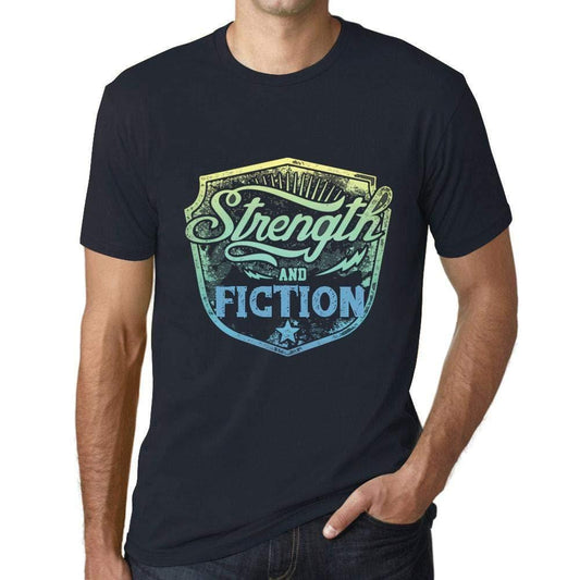 Homme T-Shirt Graphique Imprimé Vintage Tee Strength and Fiction Marine