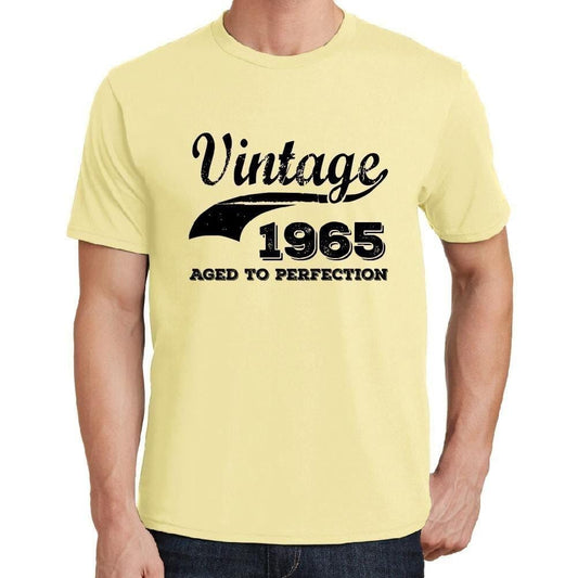 Homme Tee Vintage T Shirt Vintage Year Aged to Perfection 1965