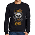 Ultrabasic - Homme Imprimé Graphique Sweat-Shirt Chaos and Shock Noir Profond