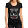 Femme Graphique Tee Shirt Cat Munchkin Noir Profond