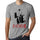 Ultrabasic - Homme T-Shirt Graphique Love Dogs Gris Chiné