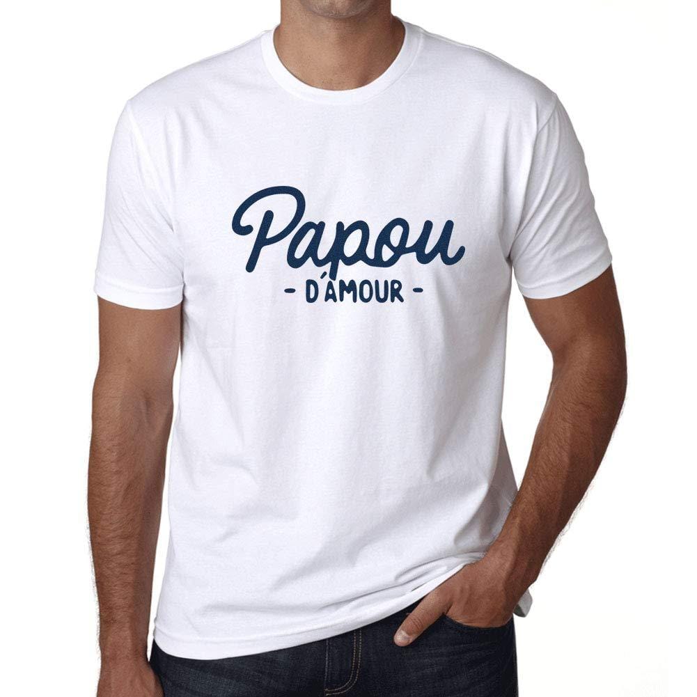 Ultrabasic - Homme Graphique Papou d'amour T-Shirt Marine Letter