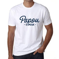 Ultrabasic - Homme Graphique Papou d'amour T-Shirt Marine Lettre