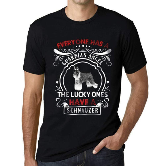 Homme T-Shirt Graphique Imprimé Vintage Tee Schnauzer Dog Noir Profond