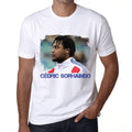 Homme T-Shirt Graphique Imprimé Vintage Tee Cédric Sorhaindo Blanc