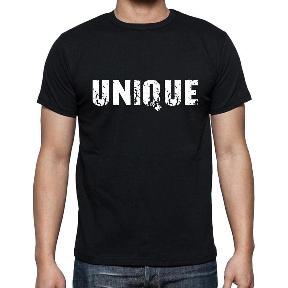 Unique, t-Shirt pour Homme, en Coton, col Rond, Noir