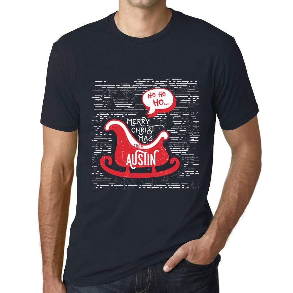 Ultrabasic Homme T-Shirt Graphique Merry Christmas from Austin Marine