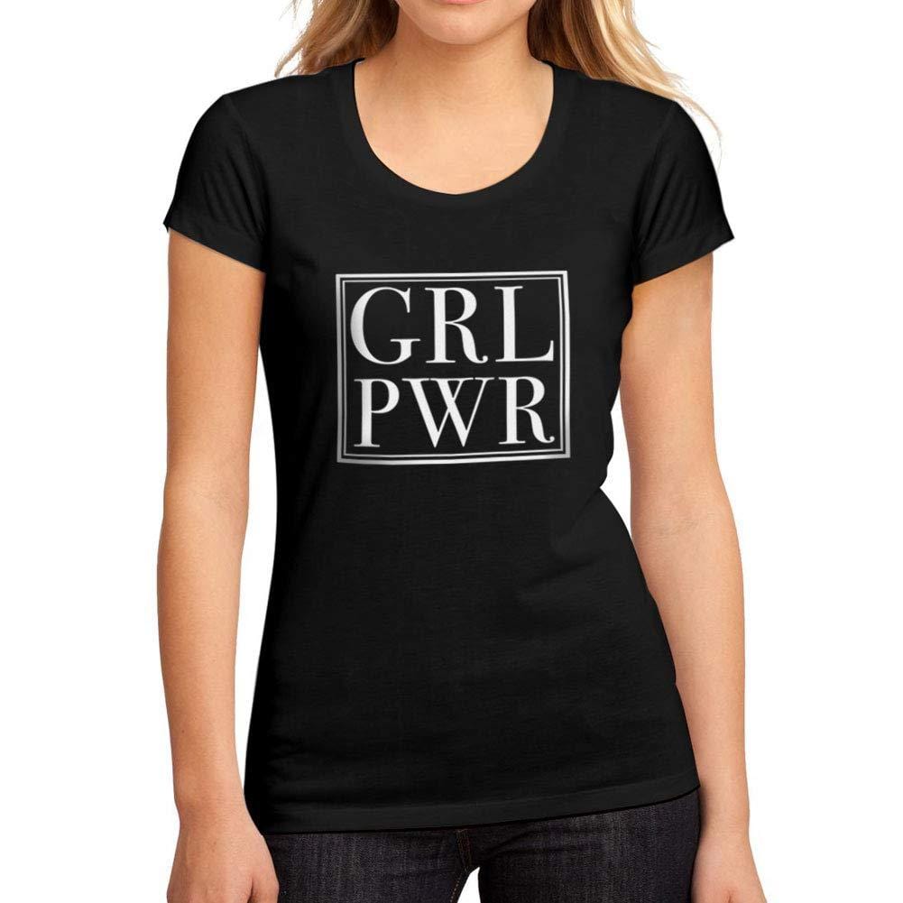 Femme Graphique Tee Shirt Girl Power Box Noir Profond