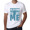 Homme T-Shirt Graphique Glowing is So Me Blanc