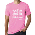 Ultrabasic - Homme Graphique La Paternité n'est Pas Pareille T-Shirt Imprimé Lettres Rose Orchidée